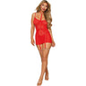 Dreamgirl - Womens Chemise, Garter Harness, And G-String