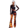 Dreamgirl - Womens Flame Jumpsuit With Mesh Costume