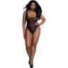 Dreamgirl - Womens Sheer Mesh Bodysuit With Crystals