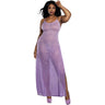 Dreamgirl - Womens Ombre Glitter Mesh Strappy Gown