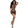 Dreamgirl - Womens Black Diamond Lace And Net Dress