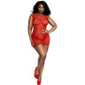 Dreamgirl - Womens Black Diamond Lace And Net Dress