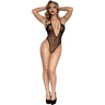 Dreamgirl - Womens Red Diamond Mesh And Lace Teddy