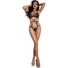Dreamgirl - Womens Red Diamond Ring Mesh 2-Piece Bra Set