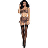Dreamgirl - Womens Wild Cat Leopard Print 3-Piece Skirt Set