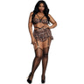 Dreamgirl - Womens Wild Cat Leopard Print 3-Piece Skirt Set