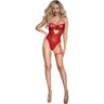 Dreamgirl - Womens Red Diamond Sequined Teddy