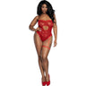 Dreamgirl - Womens Red Diamond Sequined Teddy