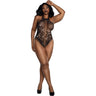 Dreamgirl - Womens Black Diamond Showgirl Teddy