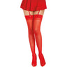 Dreamgirl - Sheer Thigh High Stockings With Seam