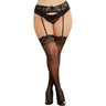 Dreamgirl - Womens Red Diamond Lace Garter Belt