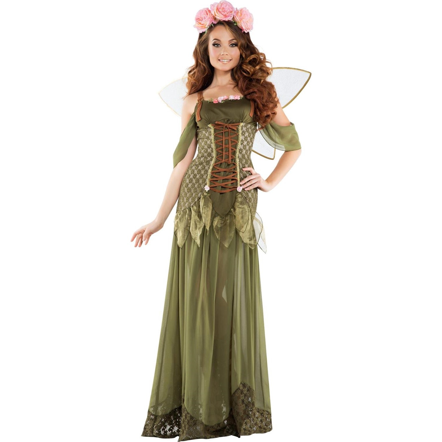 Dreamgirl - Womens Rose Fairy Princess Costume Dress Code Dreamgirl - Womens Rose Fairy Princess Costume Dress Code
