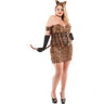 Dreamgirl - Womens Cinched Up Leopard Kitty Costume