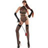 Dreamgirl - Womens Mesh Halter Bodysuit