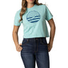 Kimes Ranch - Womens American Bullseye Crop T-Shirt