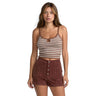 Rvca - Womens Tight Stripe Sweater Tank Top