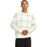 RVCA - Mens Vacancy Window Pane Crewneck Sweatshirt