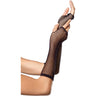 Leg Avenue - Womens Triangle Net Fingerless Gloves