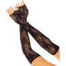 Leg Avenue - Womens Seamless Lace Opera Length Fingerless Gloves