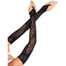 Leg Avenue - Womens Floral Net Extra Long Gauntlet Arm Warmers