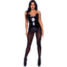 Leg Avenue - Womens Vinyl Boned Bodysuit