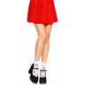 Leg Avenue - Womens Strawberry Polka Dot Ruffle Top Anklets
