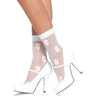 Leg Avenue - Womens Sheer Spandex Woven Daisy Anklets
