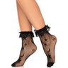 Leg Avenue - Womens Galaxy Net Lace Ruffle Anklets