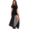 Leg Avenue - Womens Sheer Mesh High Slit Dress