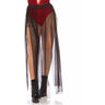 Leg Avenue - Womens Multi Slit Sheer Skirt