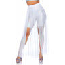 Leg Avenue - Womens Multi Slit Sheer Skirt