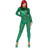 Leg Avenue - Womens Laser Cut Metallic Catsuit
