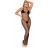 Leg Avenue - Womens Woven Twist Net Backless Maxi Dress