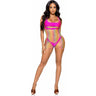 Leg Avenue - Womens Rainbow Net Tank Mini Dress