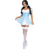 Leg Avenue - Womens Gingham Dress with Split Skirt Accent