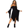 Leg Avenue - Womens Cotton Gauze Bell Sleeved Peasant Dress