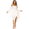 Leg Avenue - Womens Cotton Gauze Bell Sleeved Peasant Dress