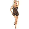 Leg Avenue - Womens 2 Piece Heart Net Mini Dress and G-String