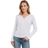 Rails - Women's Essential Henley Knit Top