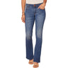 Democracy - Womens Absolution Blue Denim Petite Itty Bitty Bootcut Jeans