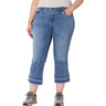 Democracy - Womens Absolution Plus Size Fray Hem Kick Flare Jean