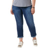 Democracy - Womens Absolution Blue Denim Cuffed Plus Girlfriend Jeans