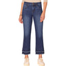 Democracy - Womens Absolution Mid-Rise Double Layer Fray Hem Petite Kick Flare Jeans