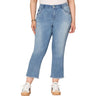 Democracy - Womens Absolution Plus Size Cascading Back Pocket Slim Straight Jean