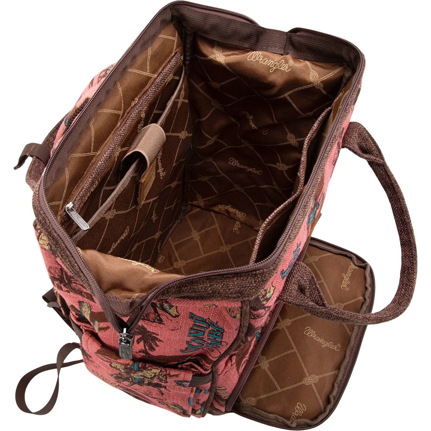 Wrangler - Womens Vintage Retro Cowboy Cool Print Backpack  display picture 3