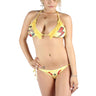 Affliction -  Womens Dark Heart Bikini Top In Yellow