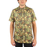 Rebel8 - Jungle Camo Mens Shirt in Green