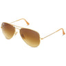 Ray-Ban - Mens Aviator Sunglasses in Matte Gold, Eye Size: 58mm