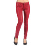 Bleulab - Womens 8 Pocket Reversible Jean Leggings in Crimson