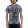 Fantasy - Dark Knight Adult T-Shirt In Grey Sky Vat Dye